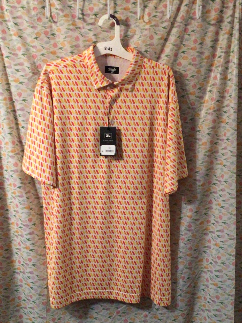XL Size Waggle “Glizzy” Men’s Golf Polo